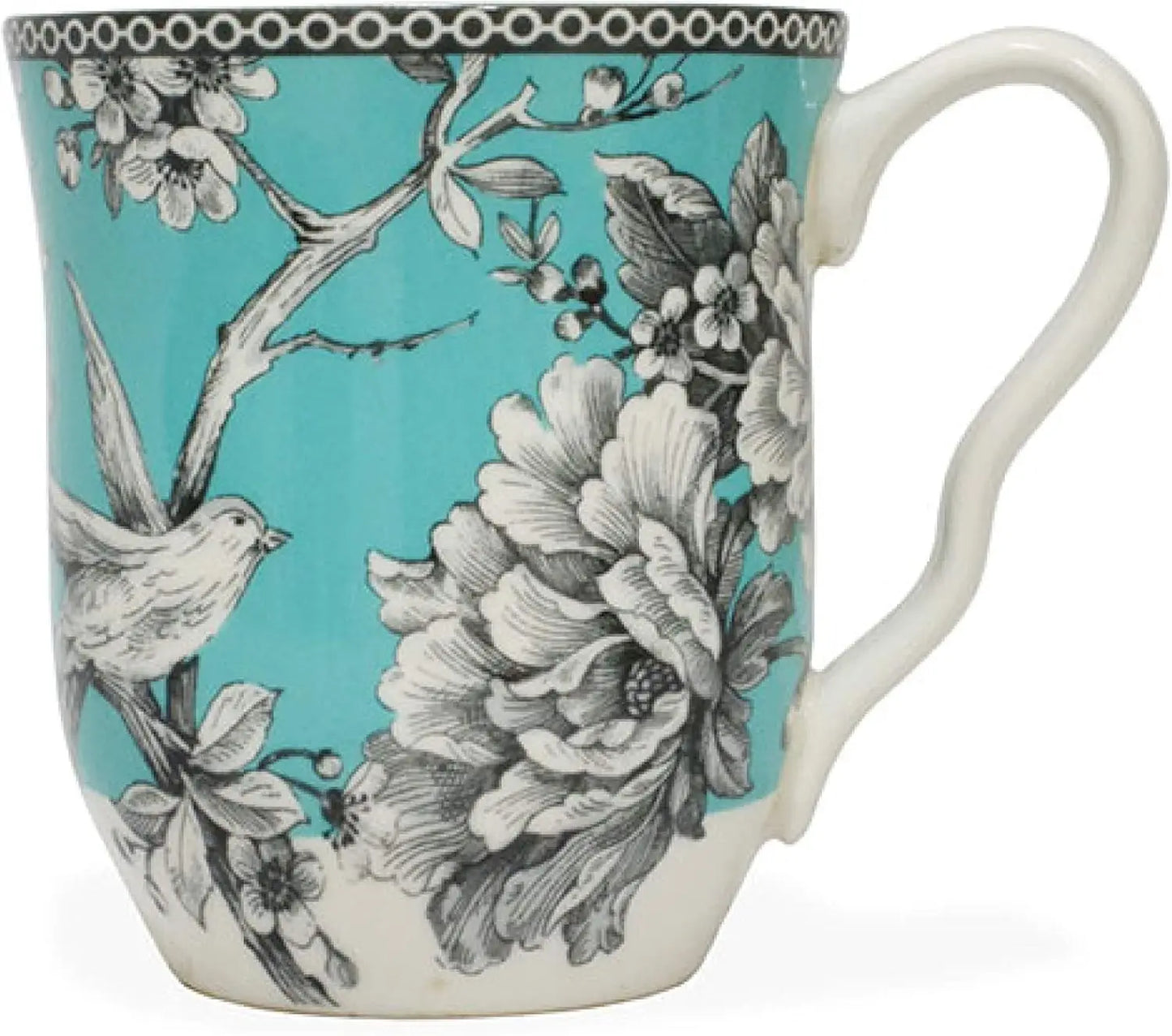 Adelaide Square Floral Dinnerware Set Service For 4