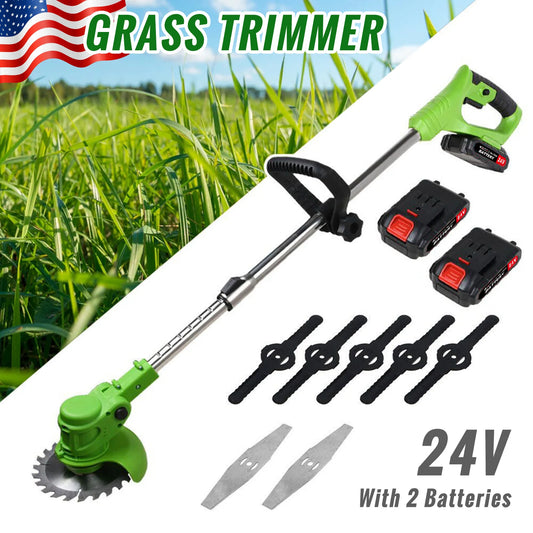 Cordless Electric Weed Trimmer 2 In 1 Brushless Grass Cutter