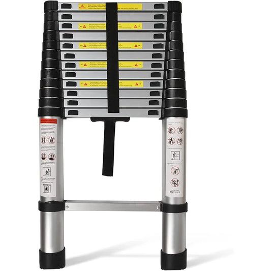 Collapsible Aluminum Extension Ladder For Home And RV Use