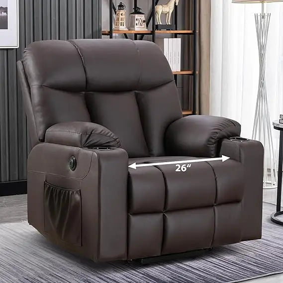 LZJV Oversized Power Lift Recliner Chair With Heated Massage
