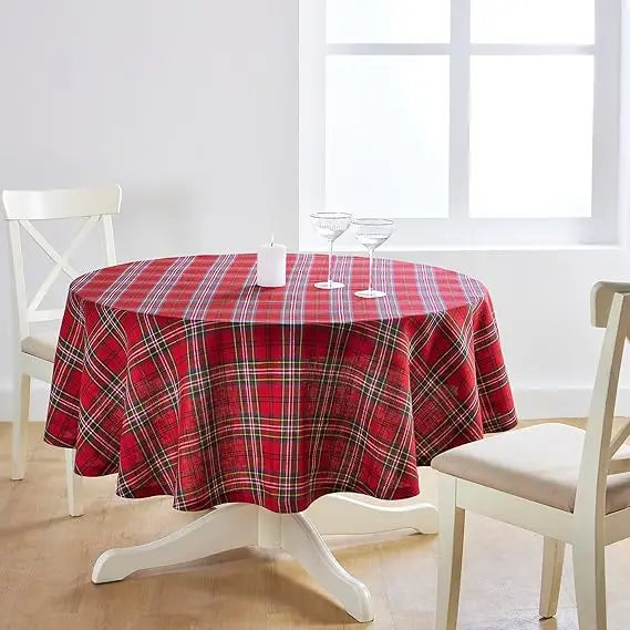 Solino Home Linen Round Tablecloth Pure Linen Machine Washable