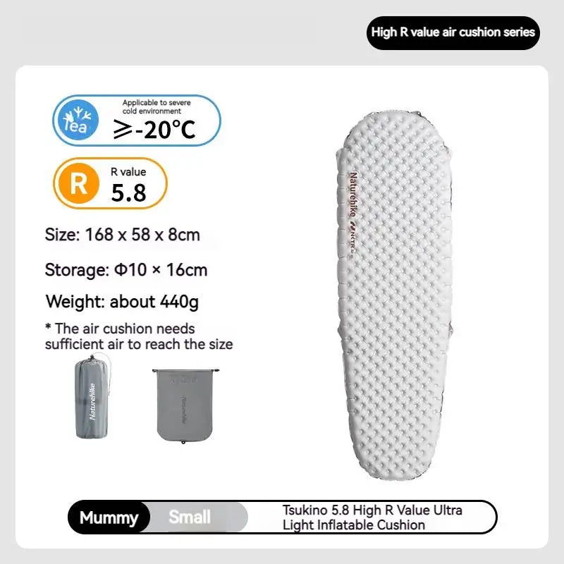 Naturehike R Value 5.8 Inflatable Sleeping Mattress Ultralight Mat