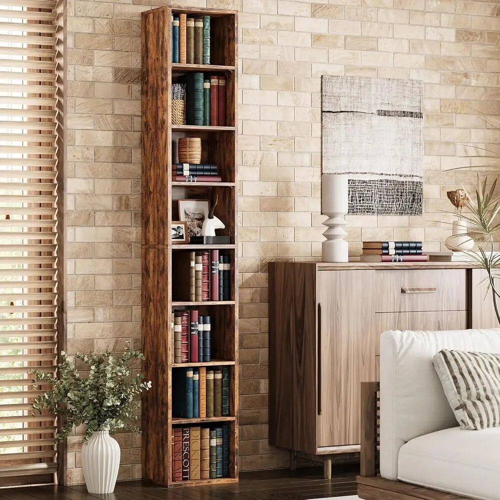 IRONCK Corner Bookshelf For Living Room Office Study