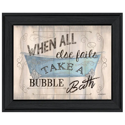 Bathroom Humor By Debbie DeWitt Ready To Hang Framed Print