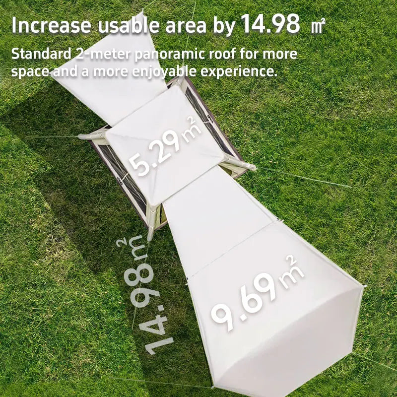 ZUIQIUZ Inflatable Camping Tent With Built In Air Pump For 3 To 4 People