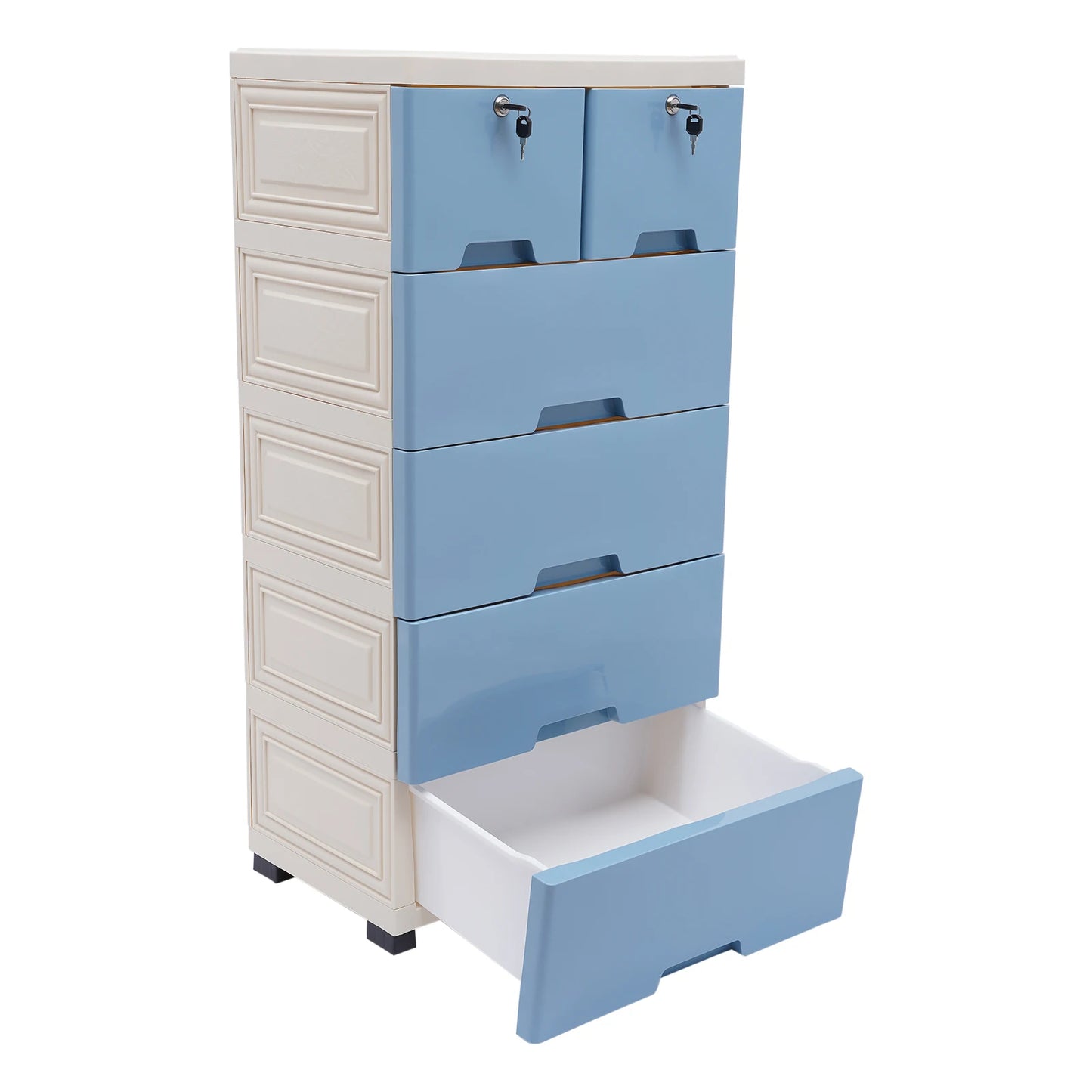 Drawer Classic 6 Drawer Plastic Dresser Storage Tower For Home