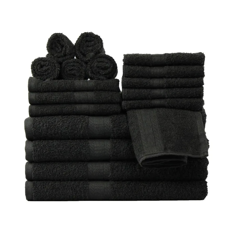 Cotton Towel Set 18 Piece Bath Hand Face Towels Premium