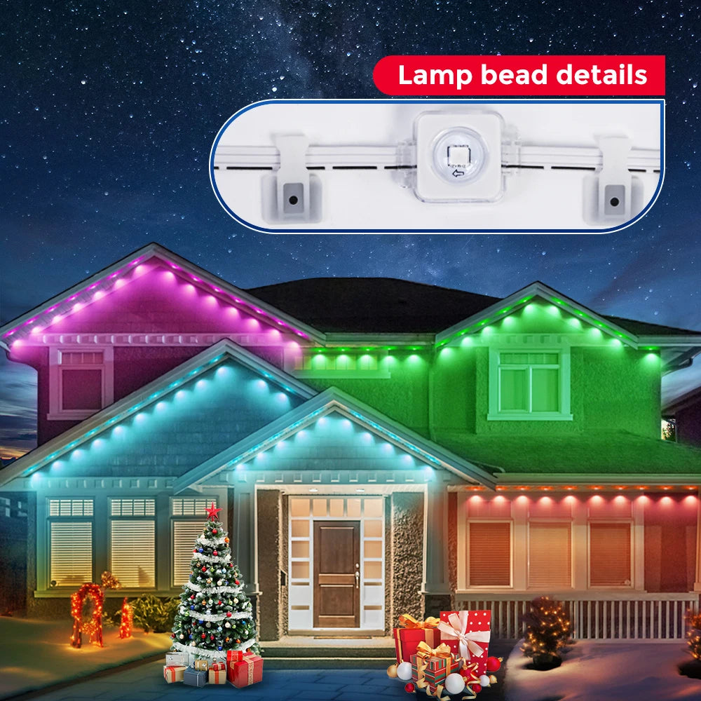 aiopp Durable Outdoor Lights Smart RGB NorthernLights IP68 Waterproof ExteriorApplications