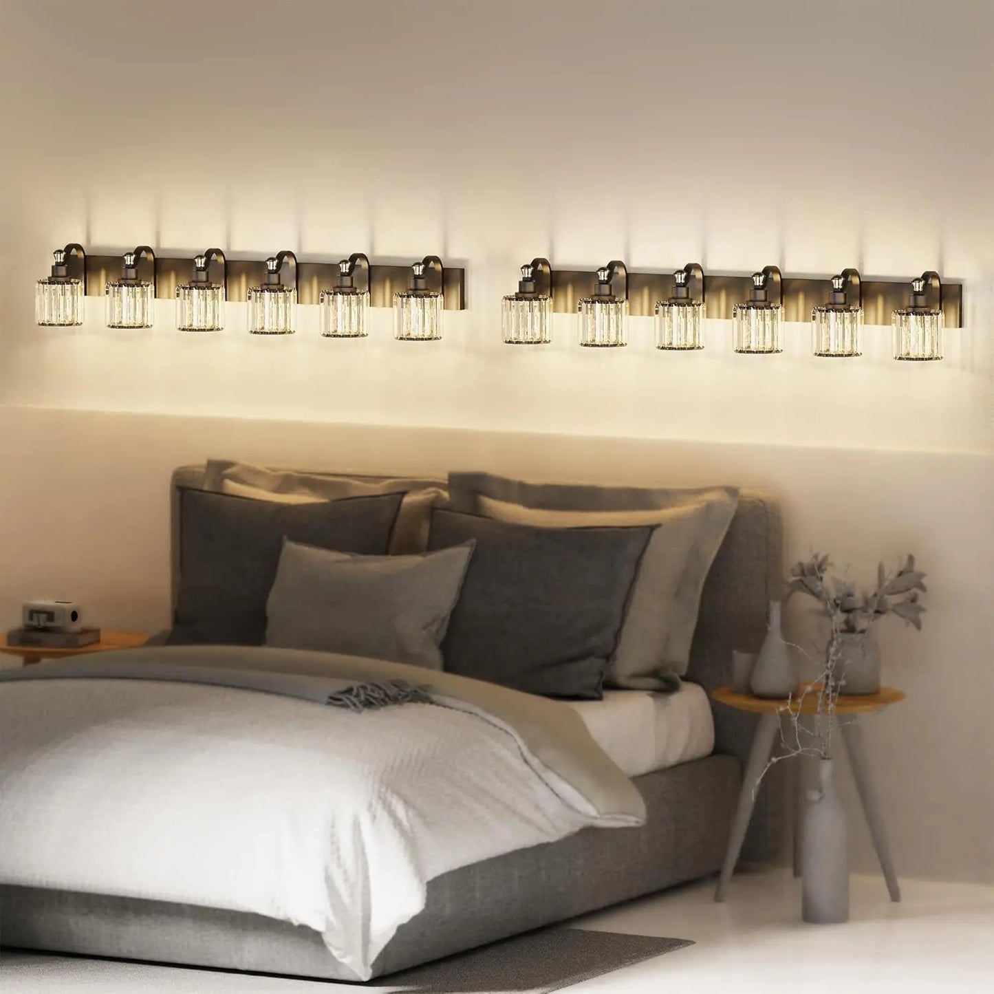 HobbyLane Modern Crystal Vanity Lights LED 3 4 5 6