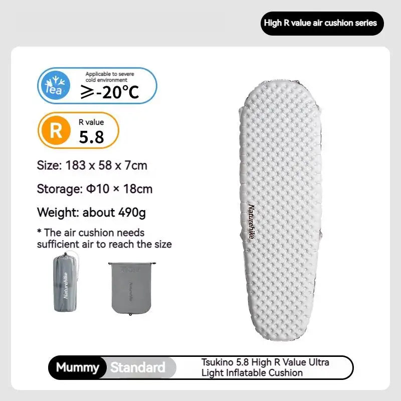 Naturehike R Value 5.8 Inflatable Sleeping Mattress Ultralight Mat