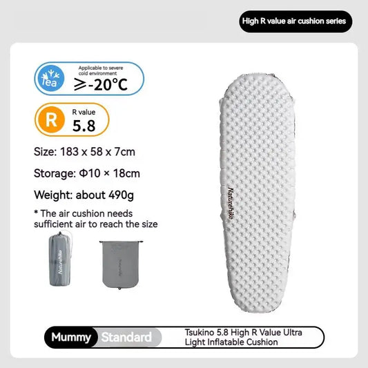 Naturehike R Value 5.8 Inflatable Sleeping Mattress Ultralight Mat