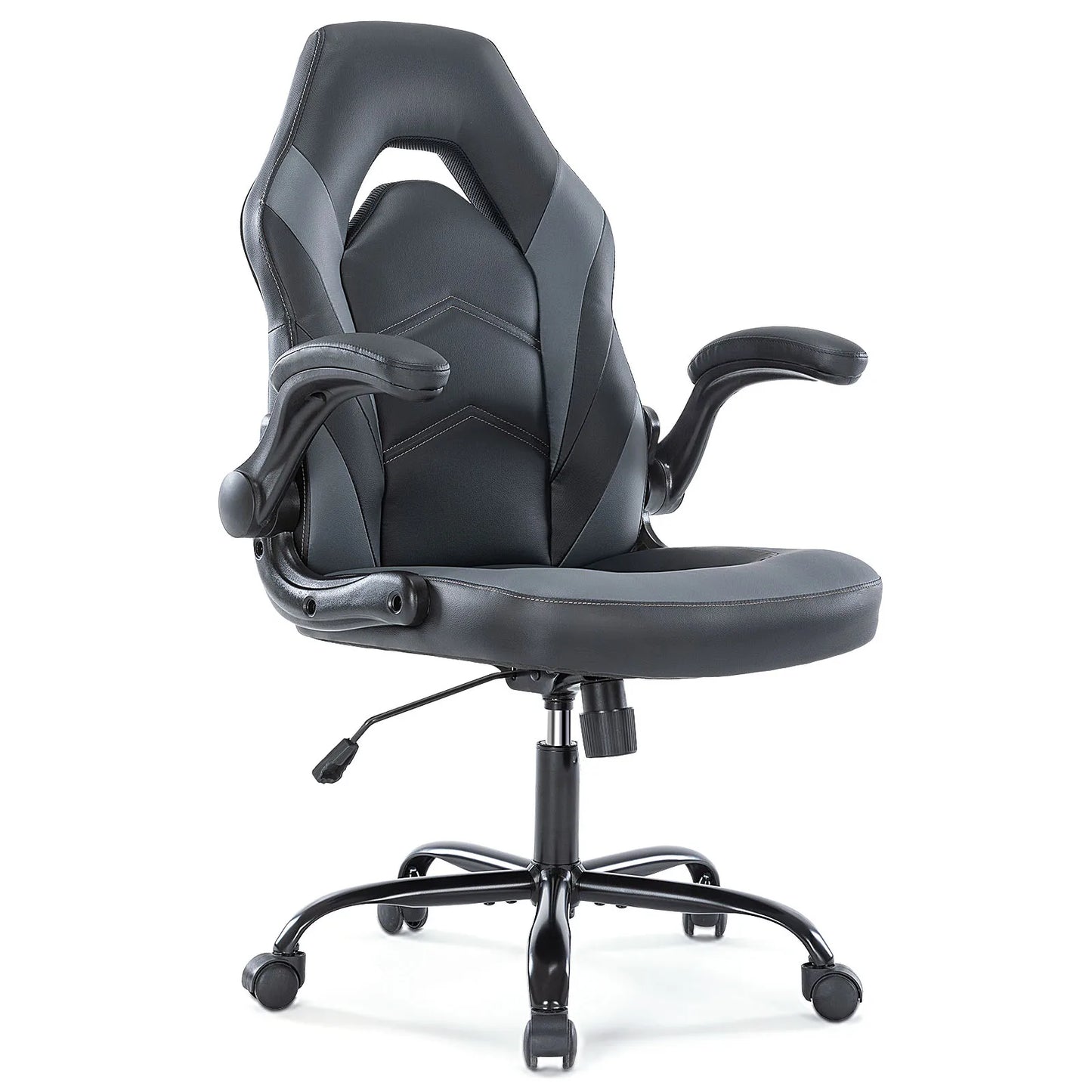 JHK Ergonomic Office Chair With Adjustable PU Leather Armrests