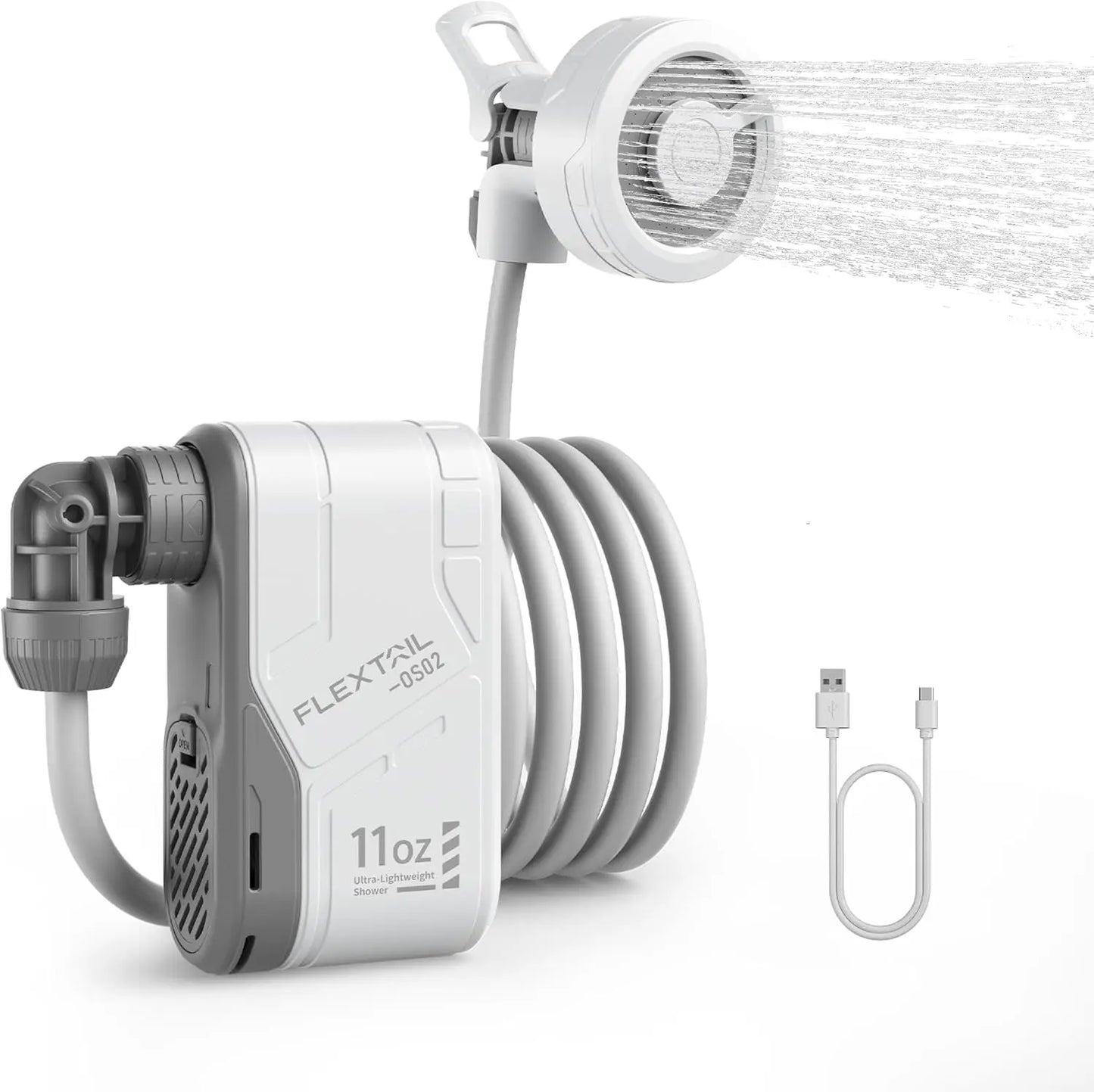 YTYIN Portable Camping Shower Pump Rechargeable for Outdoor Adventures BeachVacation