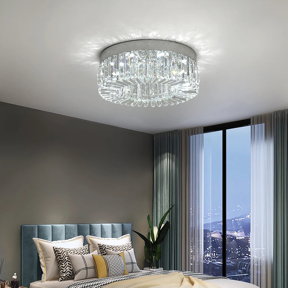 Vetrulus Crystal Ceiling Light for Living Room Modern LED Chandeliers